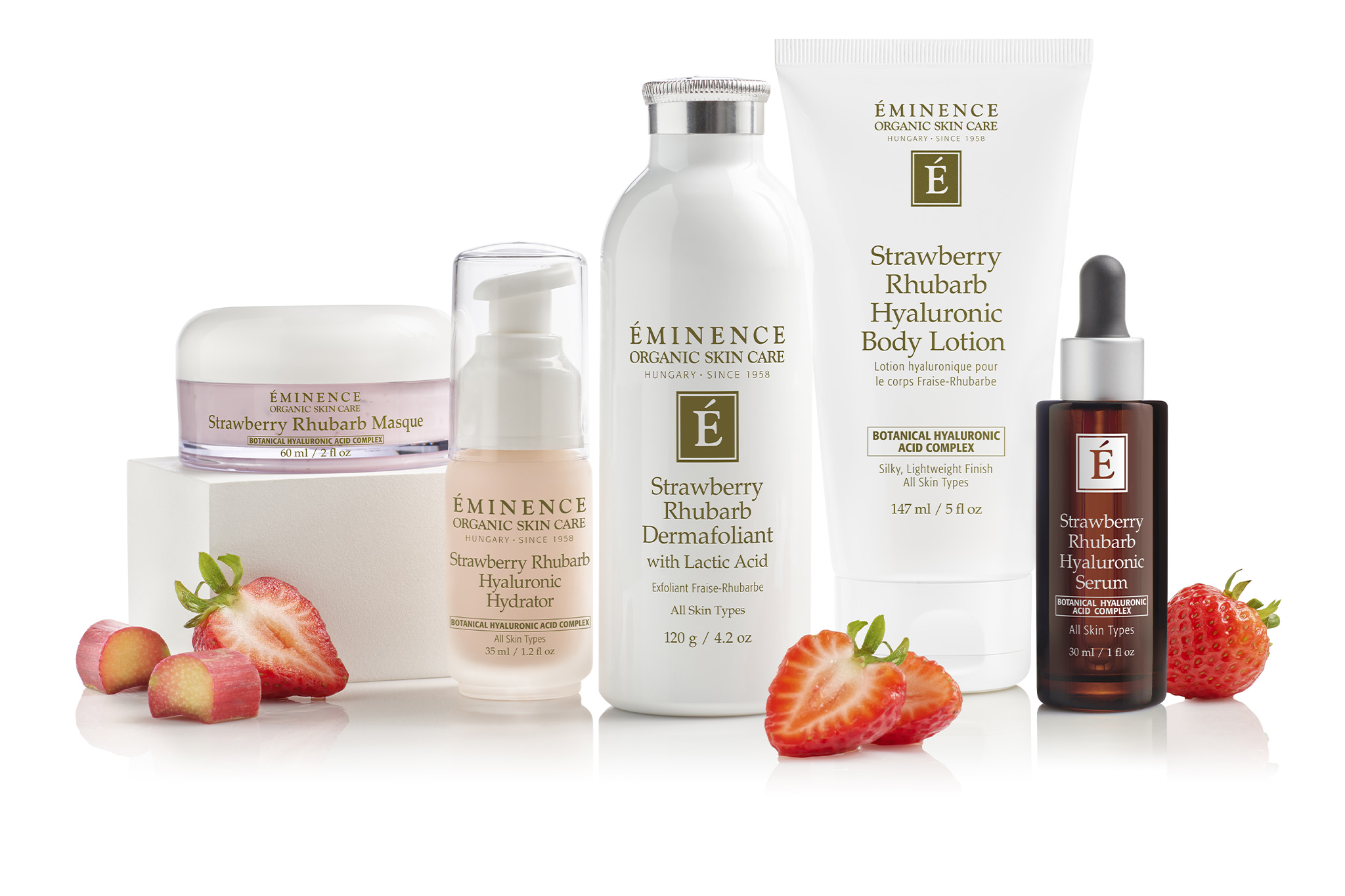 Eminence Organics Strawberry Rhubarb Hyaluronic Collection